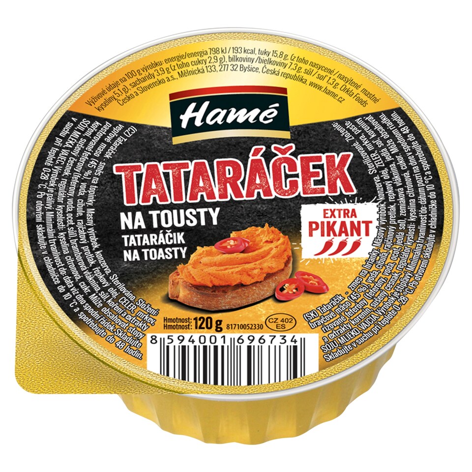 Hamé Tataráček na tousty 120g