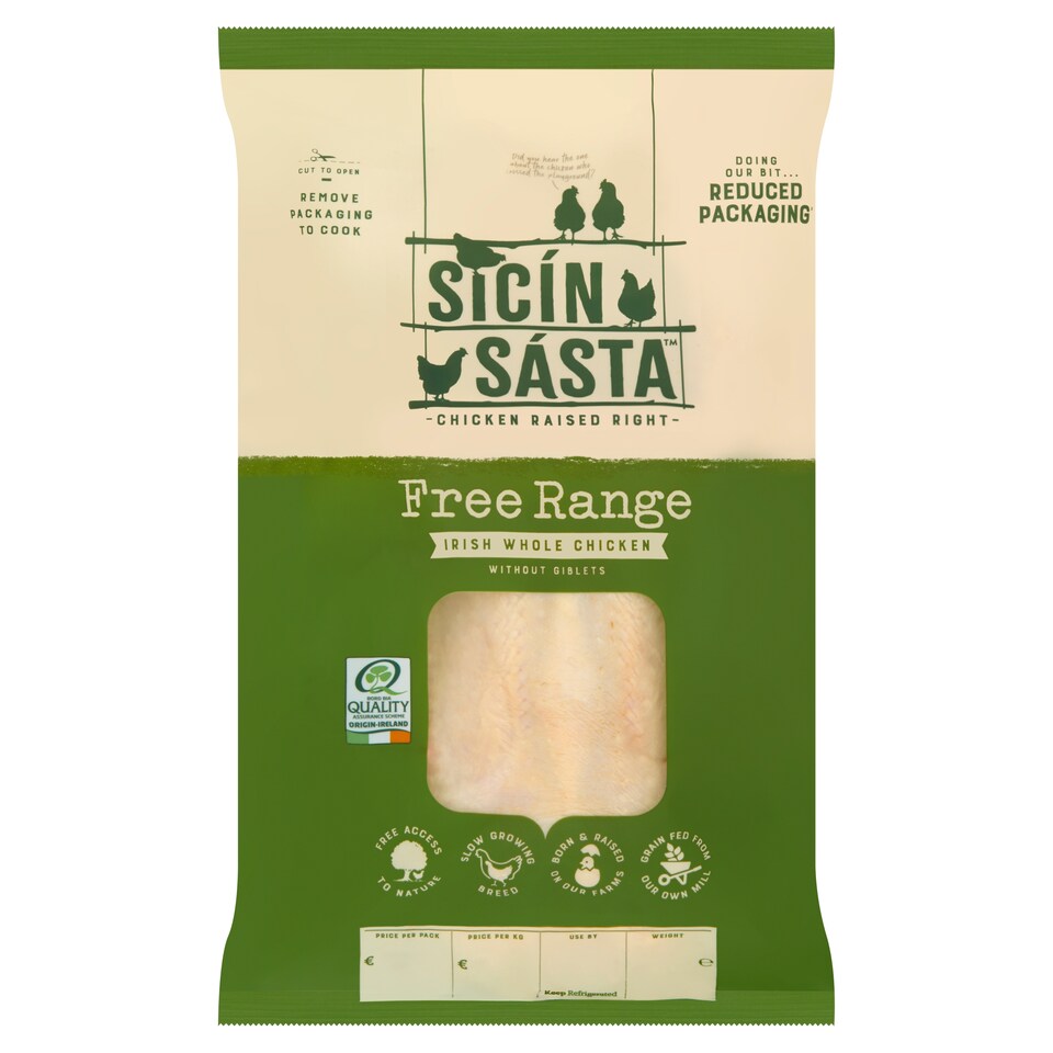 Sicin Sasta Free Range Irish Whole Chicken 1.5Kg