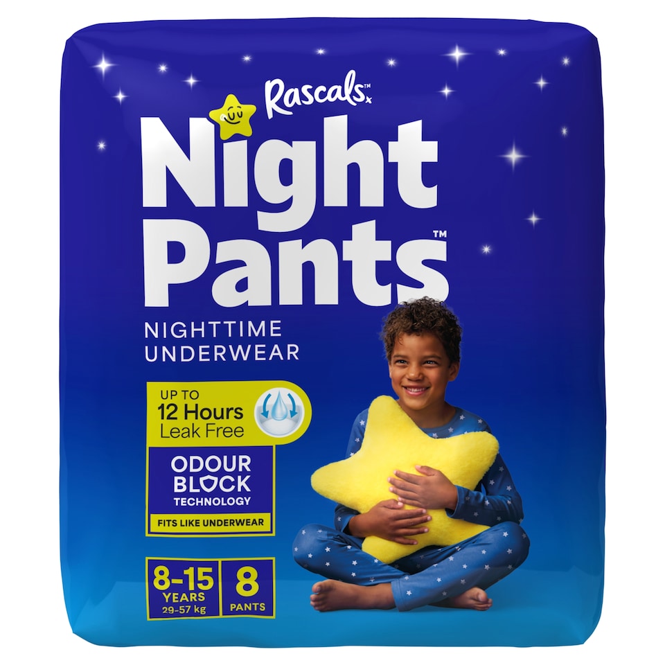 Night Pants Boys 8-15 Years (29-57 kg) 8-Pack
