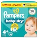 image 1 of Pampers Baby-Dry Size 4+ Nappies Jumbo+ Pack 76 Pack