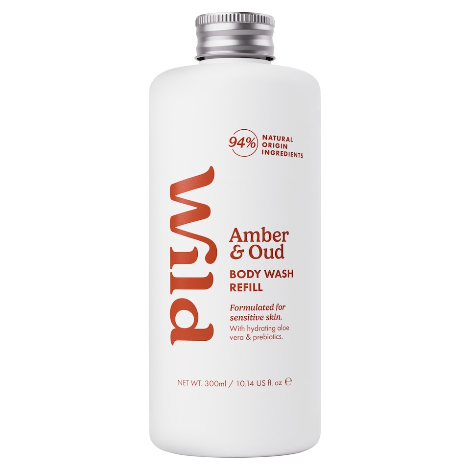 Wild Body Wash Refill Amber & Oud 300ml