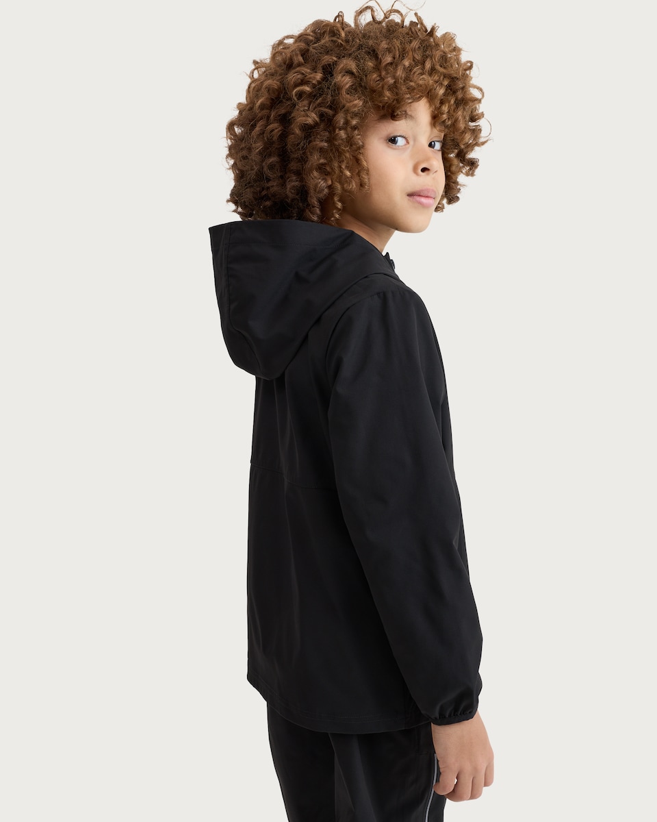 image 1 of F&F Active Boys ULTRAMOVE Hooded Zip Up Jacket in Black