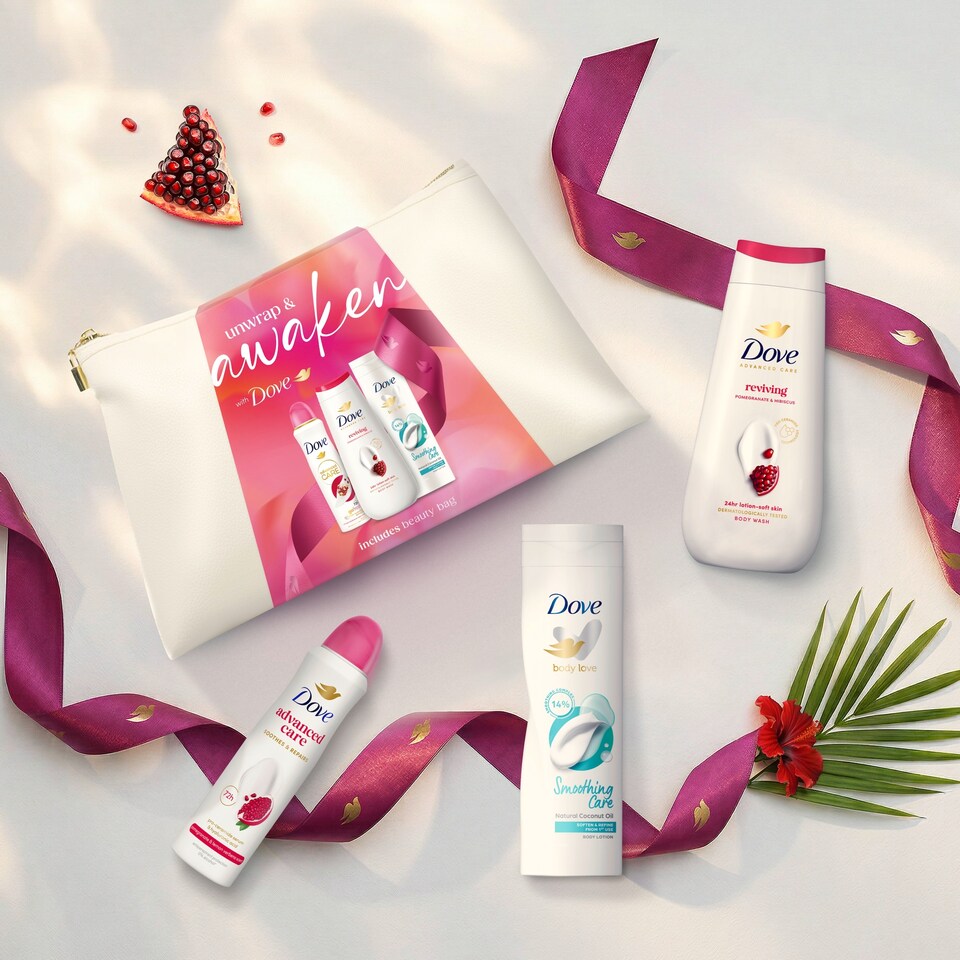 image 1 of Dove Awaken Beauty Bag Gift Set