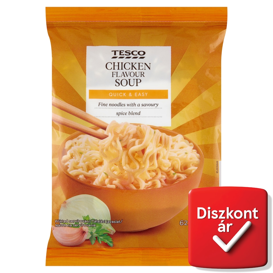 Tesco instant tésztaleves csirkehús ízzel 62 g