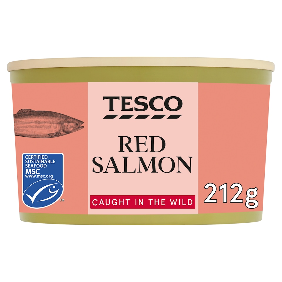 Tesco Wild Pacific Red Salmon 212G