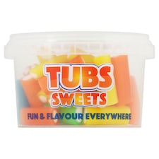 TUBS SWEETS MINI COLOURED PENCILS 150G