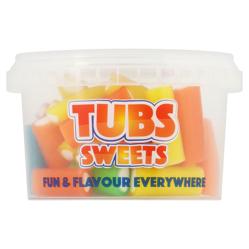 TUBS SWEETS MINI COLOURED PENCILS 150G