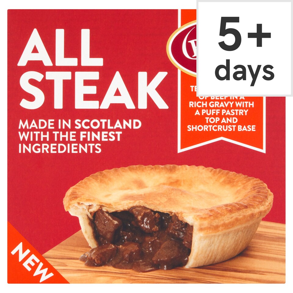 Bells All Steak Pie 500G Tesco Groceries