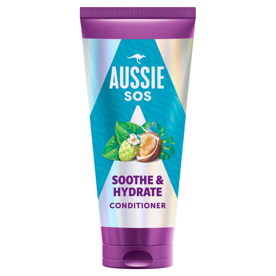 image 1 of Aussie SOS Soothe & Hydrate Conditioner 200ml for Dry, Thirsty Hair and Dry Scalp