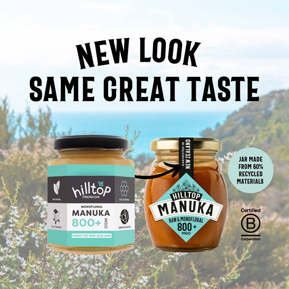 image 1 of Hilltop Premium Manuka Honey 800+Mgo 225G