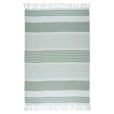 F&F Home Green Stripe Hammam Towel