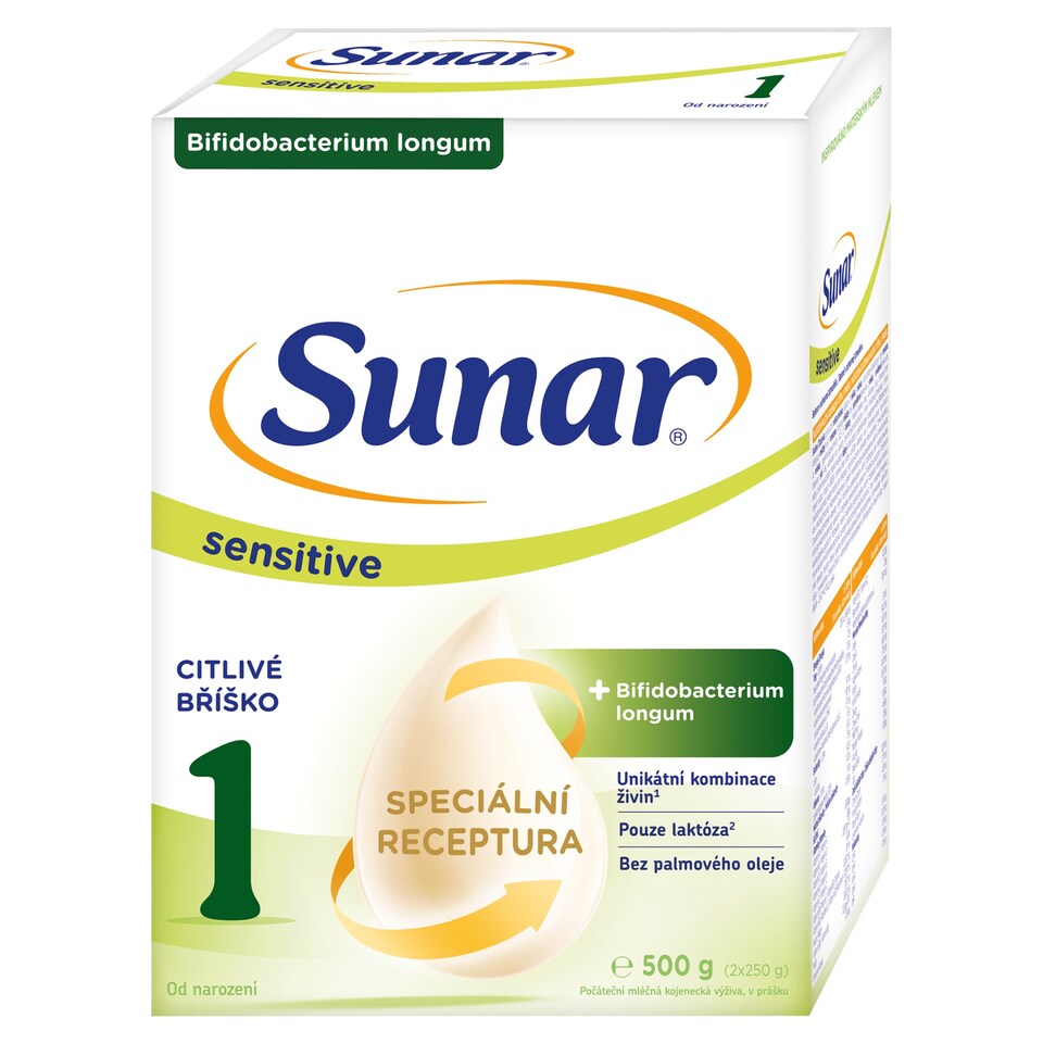 obrázok 1 z Sunar Sensitive 1, počiatočné dojčenské mlieko 500 g