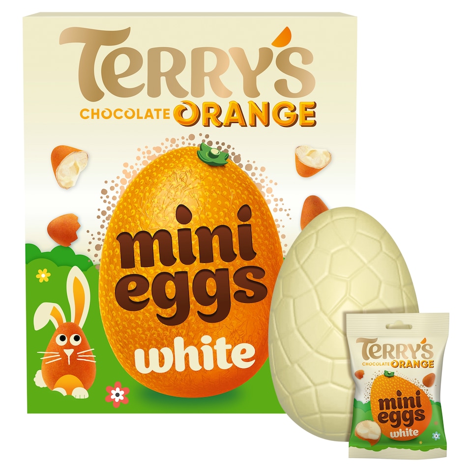 image 1 of Terry's White Chocolate Orange Easter Egg And Mini Eggs 200G