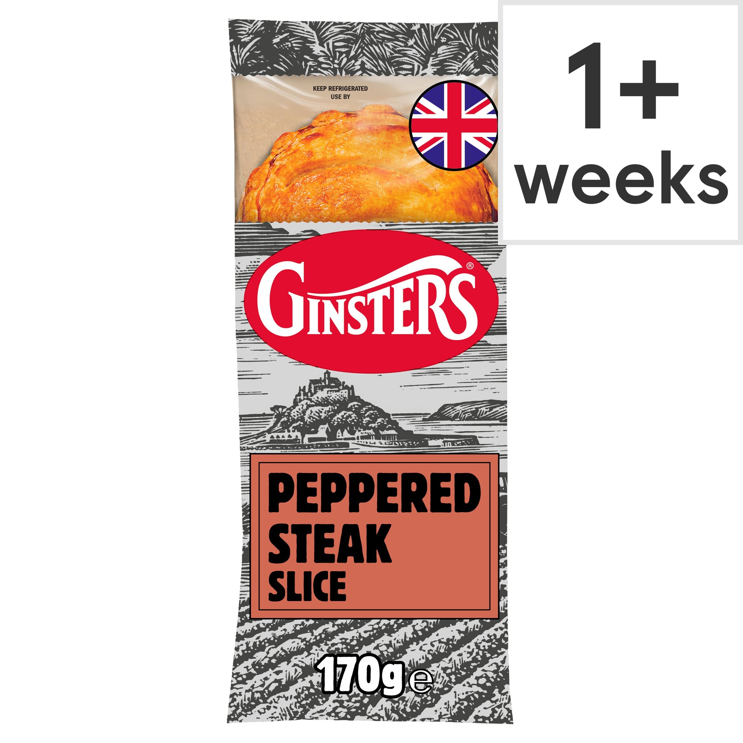 Calories in Ginsters Creamy Garlic Mushroom Slice Chumster