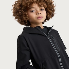 F&F Active Boys ULTRAMOVE Hooded Zip Up Jacket in Black