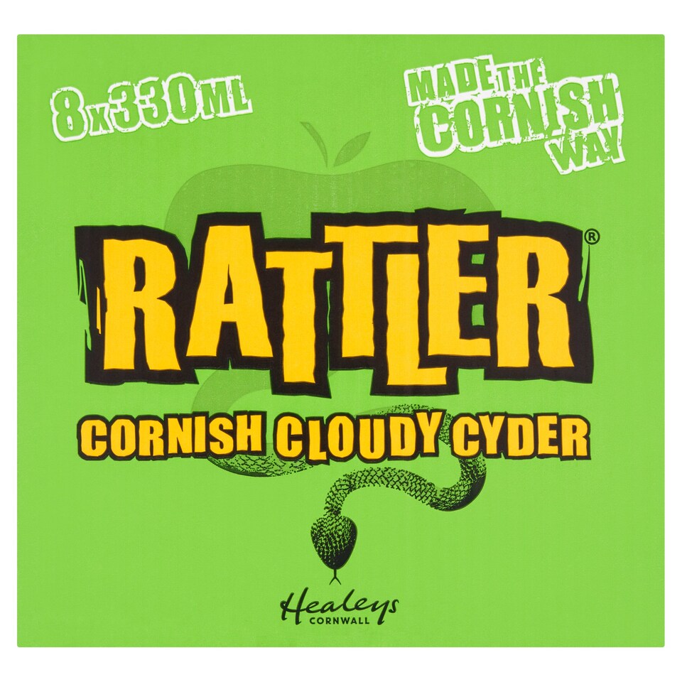 Cornish Rattler Apple Cider 8X330ml Bottle Tesco Groceries