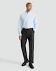 image 1 of F&F Regular Fit Stretch Button Down Collar Formal Shirt in Blue