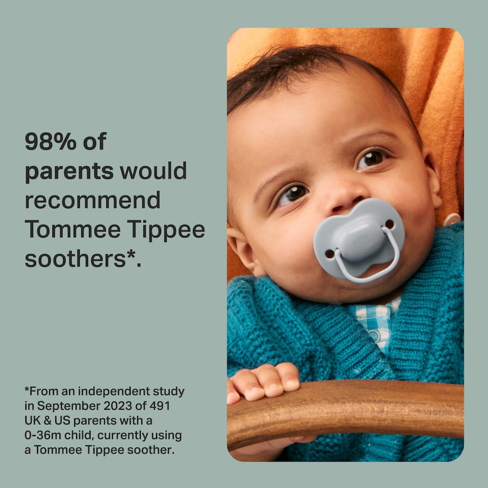image 1 of Tommee Tippee Anytime Soothers, 6-18m, Pack of 2