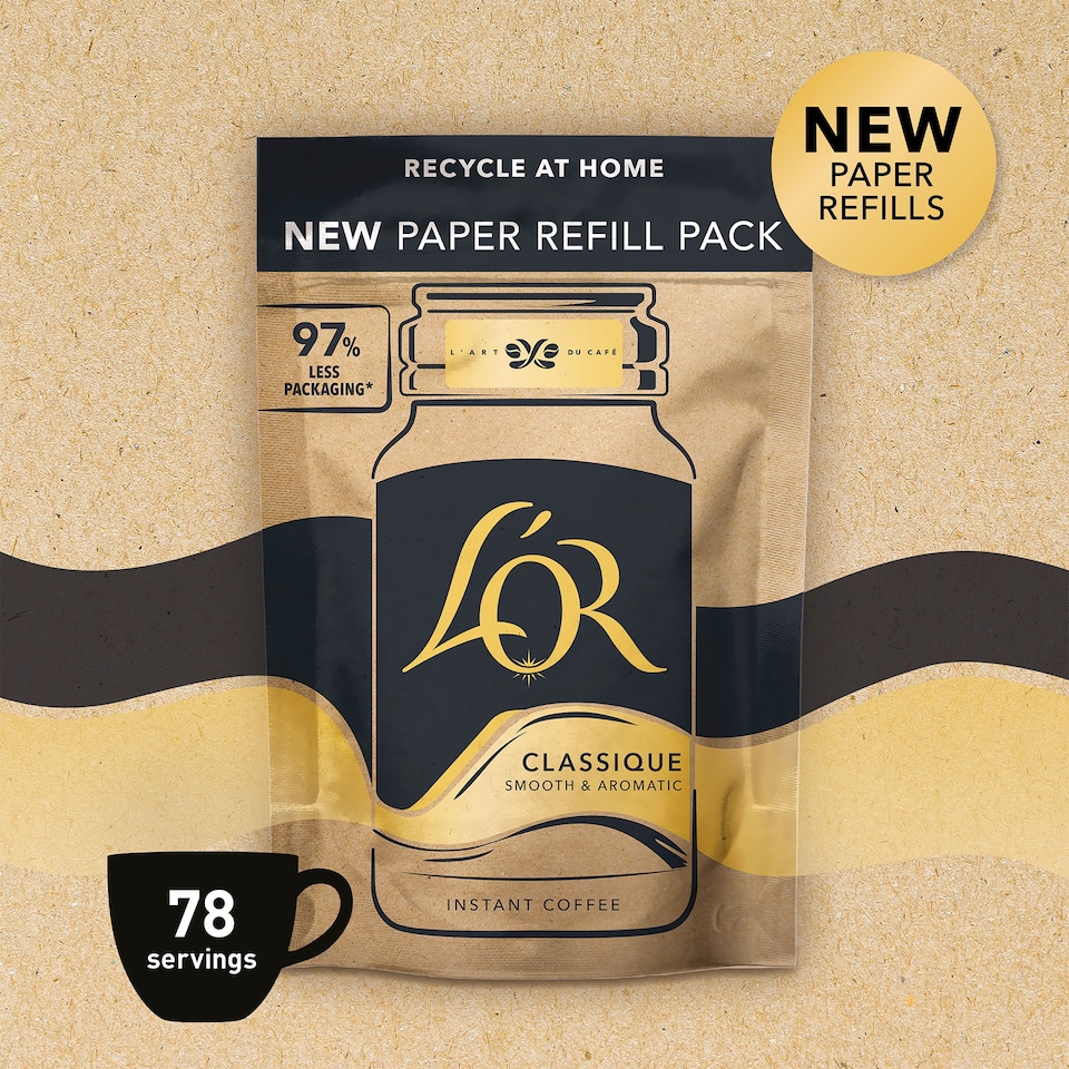 image 1 of L'Or Classique Instant Coffee Paper Refill 125g