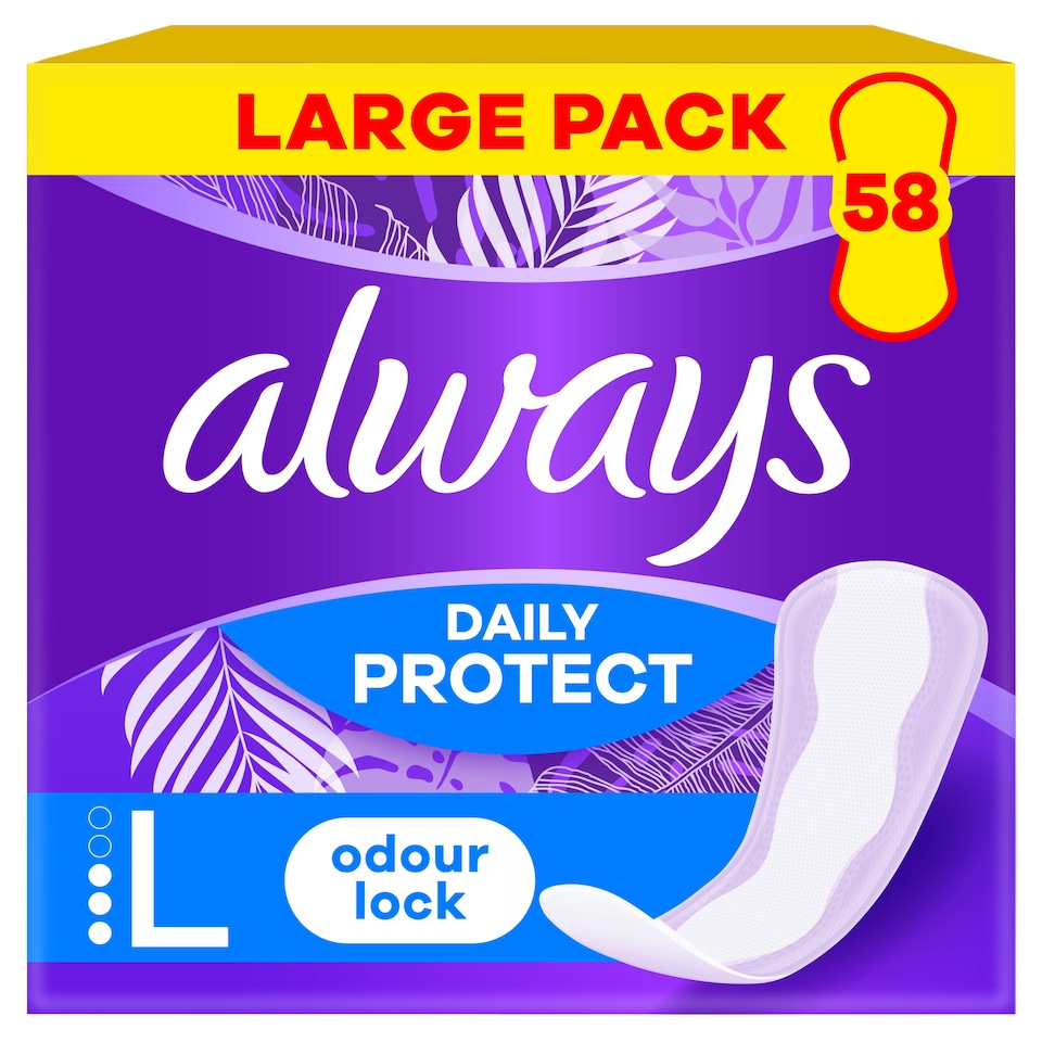 image 1 of Always Dailies Large Panty Liners 58 Pack