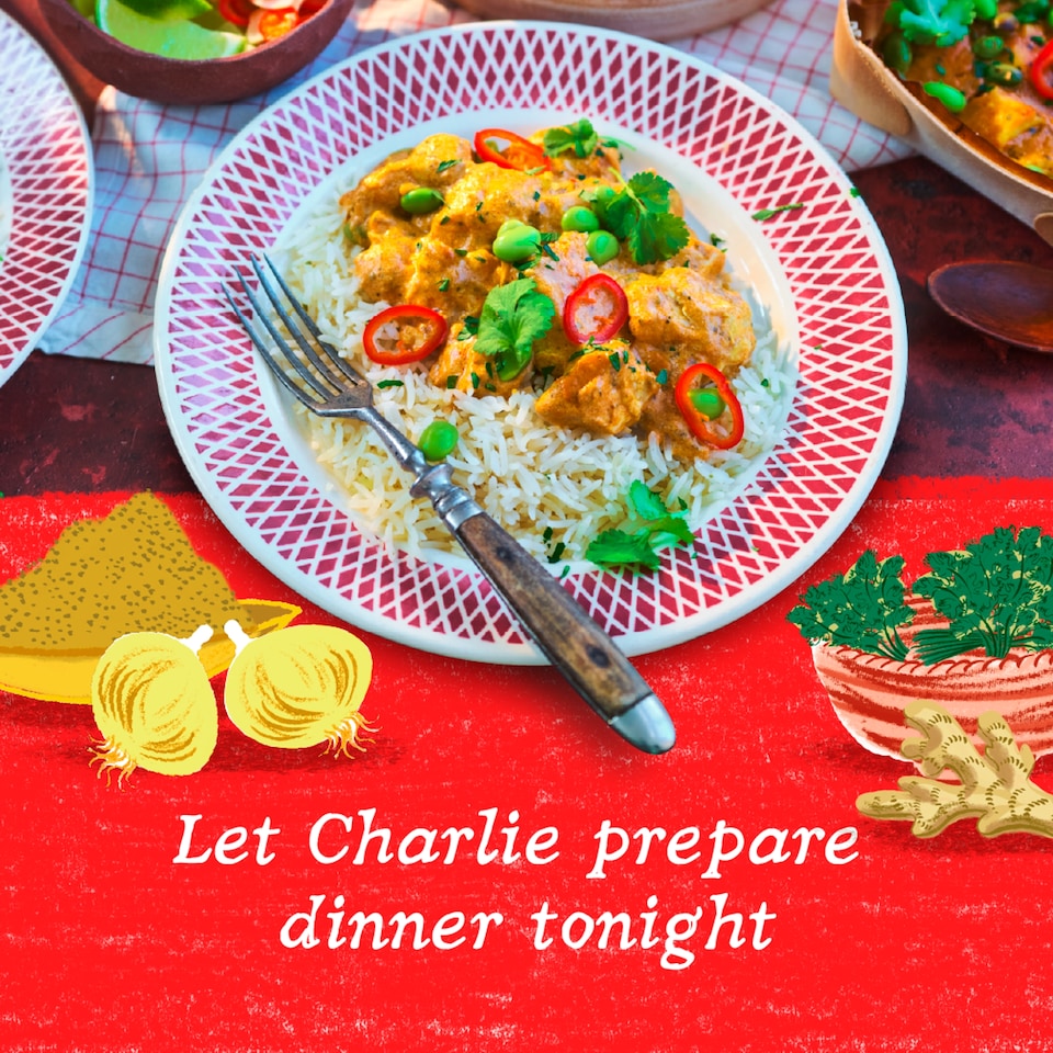 image 1 of Charlie Bigham's Thai Red Chicken Curry & Rice 835G