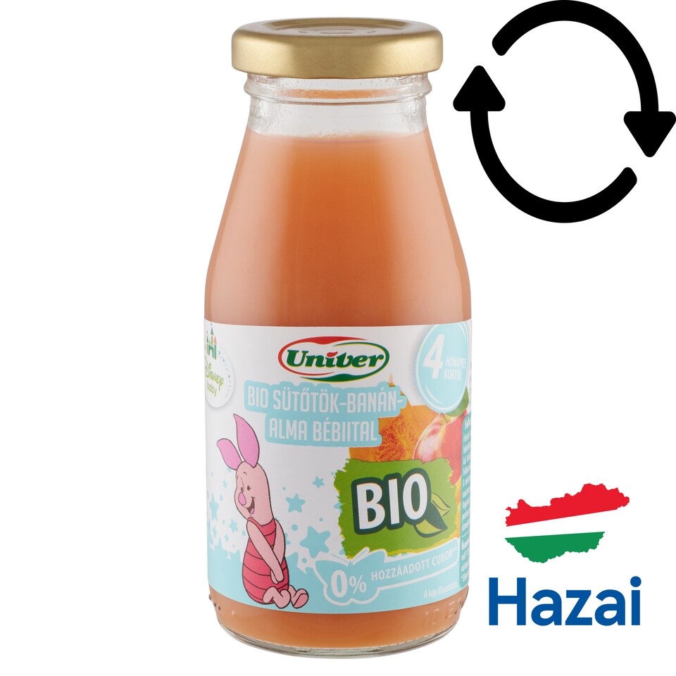 Univer Disney Baby bio sütőtök-banán-alma bébiital 4 hónapos kortól 200 ml