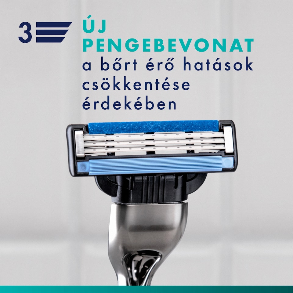 Gillette Mach3 Férfi Borotvabetétek, 5 Gillette 3 Pengés Borotvabetétek  1. kép