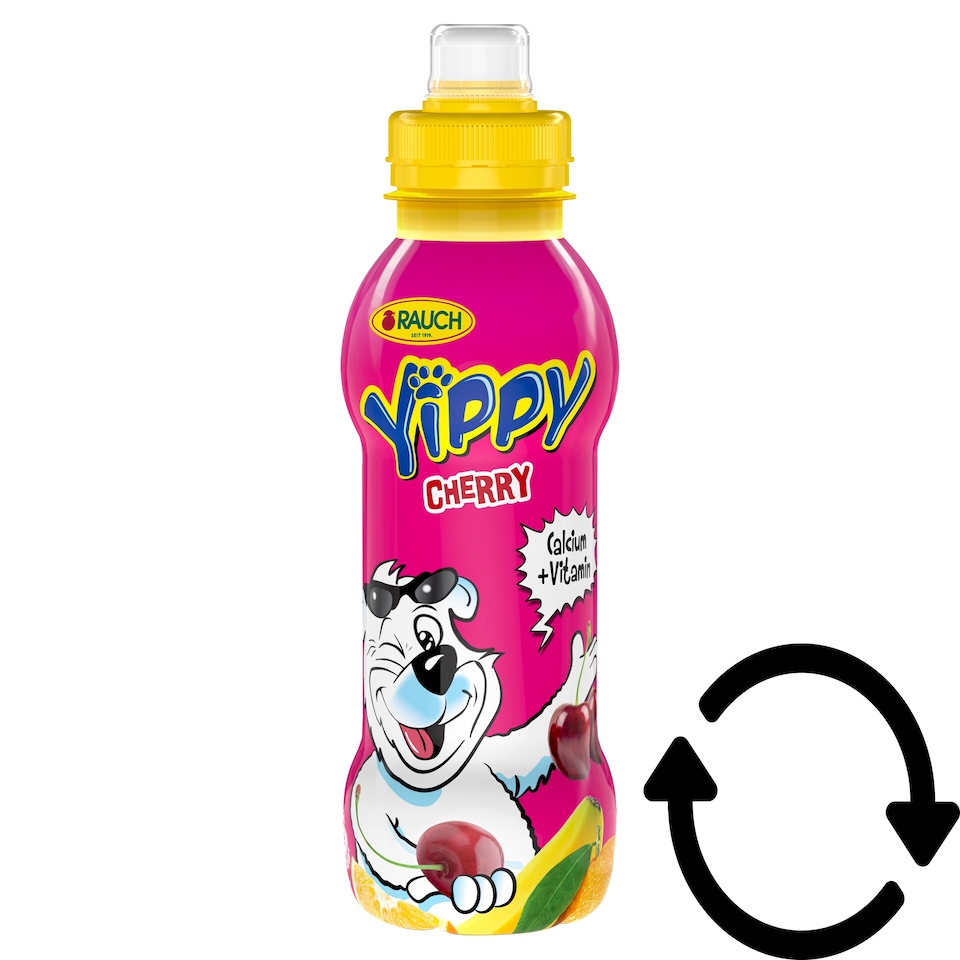 Rauch Yippy Cherry Multi Fruit Juice Drink with 5 Vitamins and Calcium 330 ml