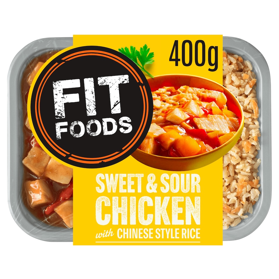 Fit Foods Sweet & Sour Chicken with Chinese Style Rice 400g