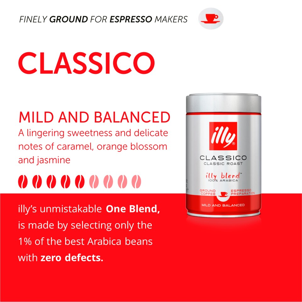 image 1 of Illy Espresso Ground Coffee 125G