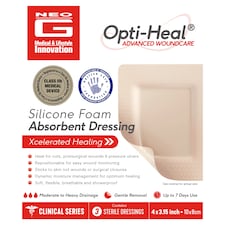 Neo G Opti-heal Silicone Foam Wound Dressing Pk3