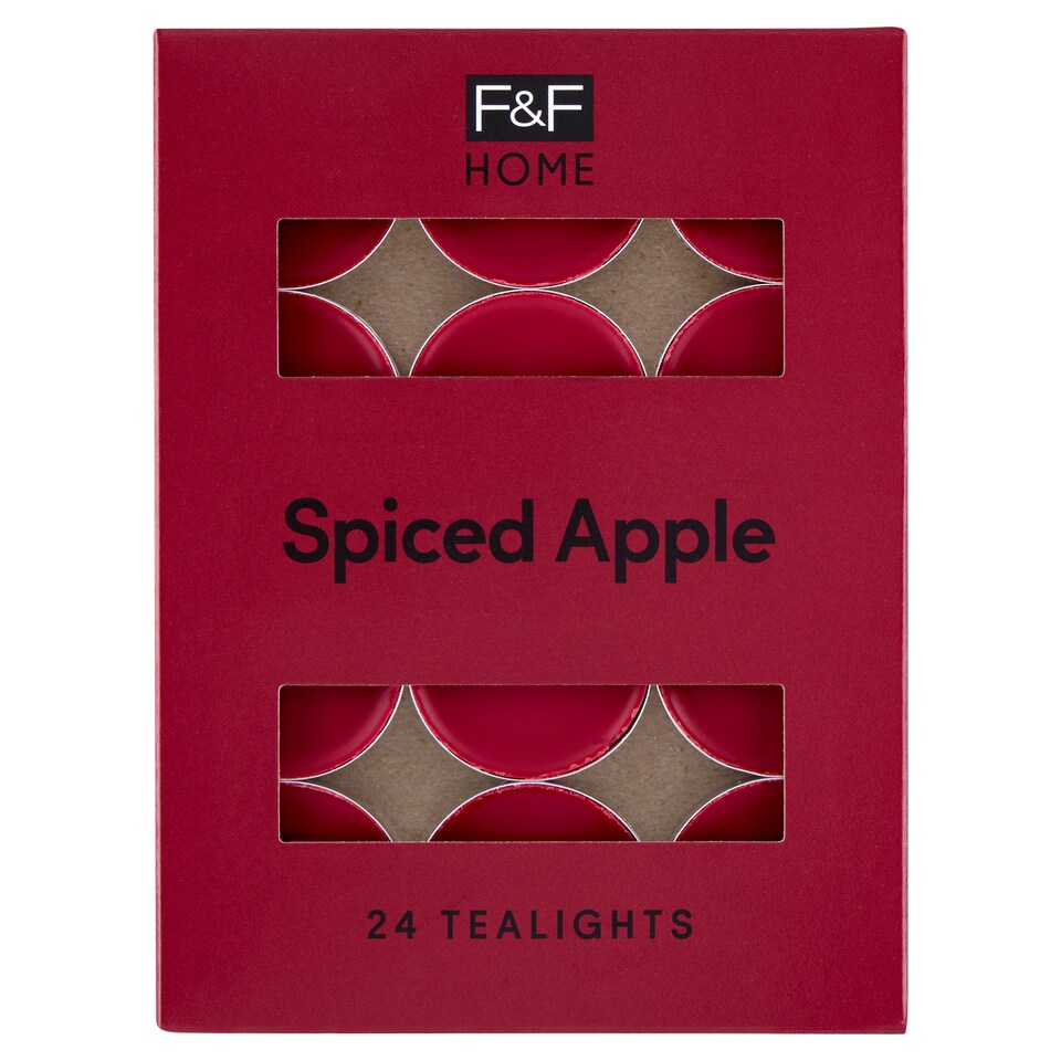 Obrázek 1 pro produkt F&F Home Spiced Apple vonné čajové svíčky 24 x 8,3g