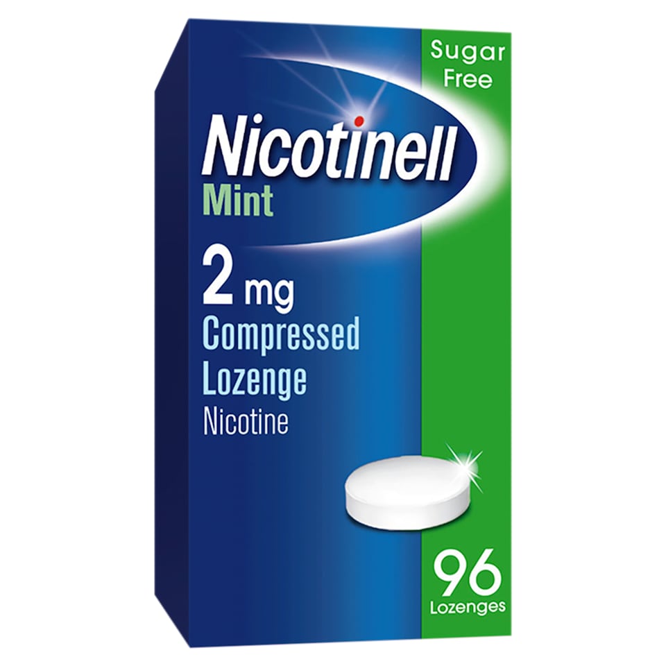 Nicotinell Stop Smoking Aid 2mg Compressed Nicotine Lozenges - Mint 96s