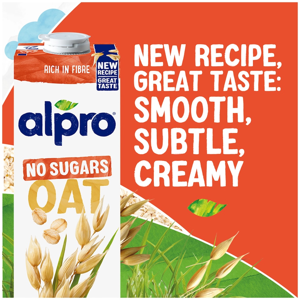 image 1 of Alpro Oat No Sugar Long Life Dairy Free Drink 1L
