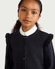 image 2 of F&F School Girls Pure Cotton Cardigan in Navy