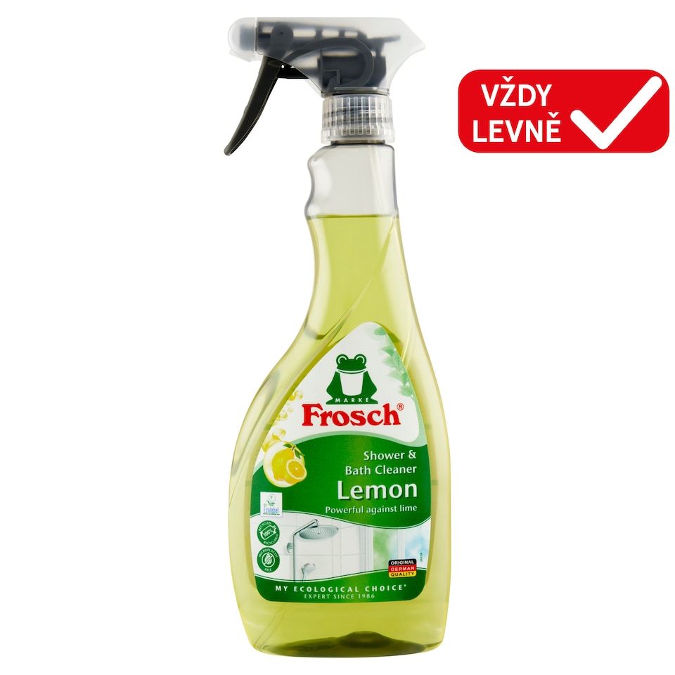 Obrázek 1 pro produkt Frosch Čistič na koupelny a sprchy citron 500ml