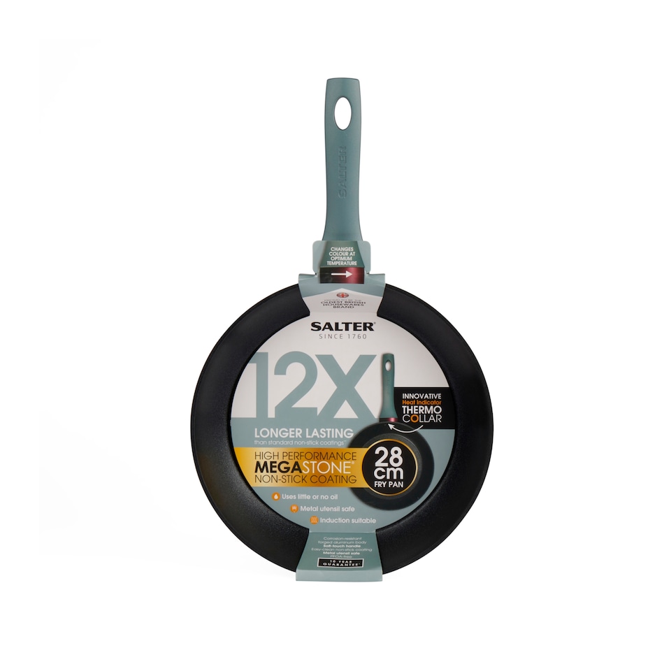 image 1 of Salter Megastone Thermo Collar Fry Pan 28Cm