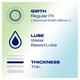 image 3 of Durex Naturals Condoms Thin Water Based LubeRegular Fit 12 Pack