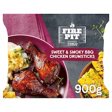 Tesco Fire Pit Sweet and Smoky BBQ Chicken Drumsticks 900g