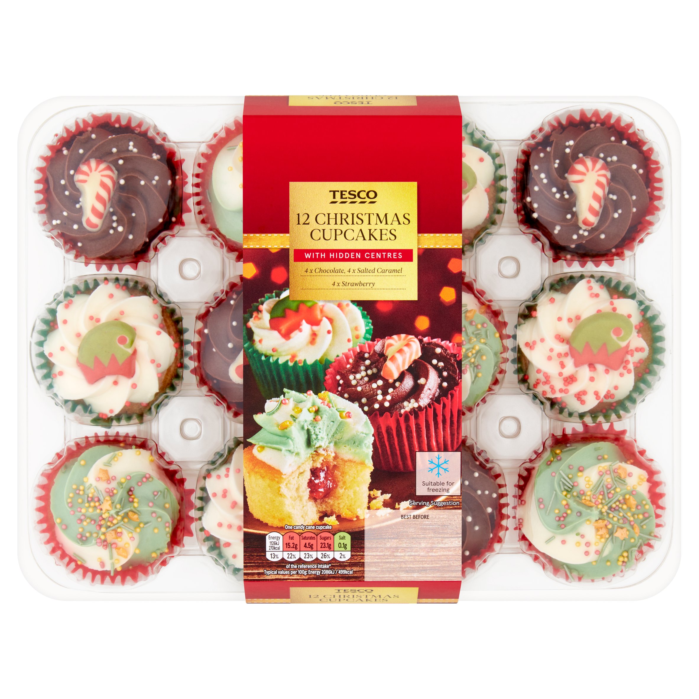 Tesco 12 Christmas Cupcake Platter