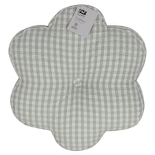 F&F Home Soft Green Textured Flower Shaped Cushion