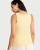 image 3 of F&F Cotton Rich Ribbed Scoop Neck Vest in Yellow