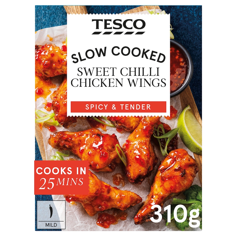 Tesco Slow Cooked Sweet Chilli Chicken Wings 310g