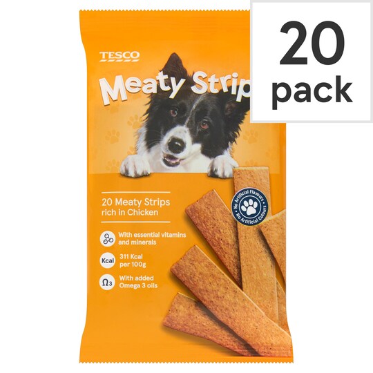 Tesco Meaty Strips For Dogs Chicken 200G Tesco Groceries