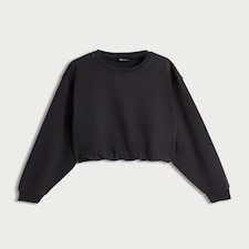 F&F Active Bubble Hem Sweatshirt in Grey