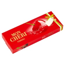 Ferrero Mon Chéri Čokoládové bonbony formované s likérovou náplní a celou třešní 105g