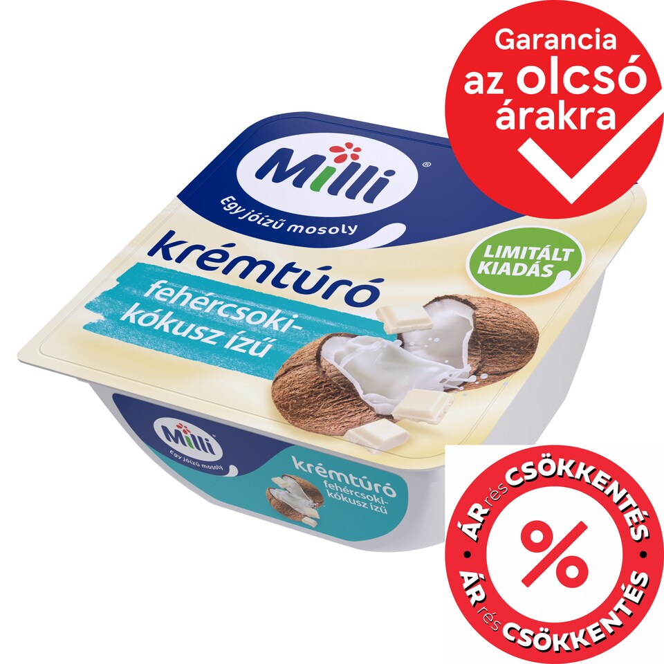 Milli White Chocolate-Coconut Flavored Cream Cheese 90 g