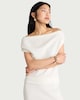 image 1 of F&F Textured Draped Co-ord Top in Cream