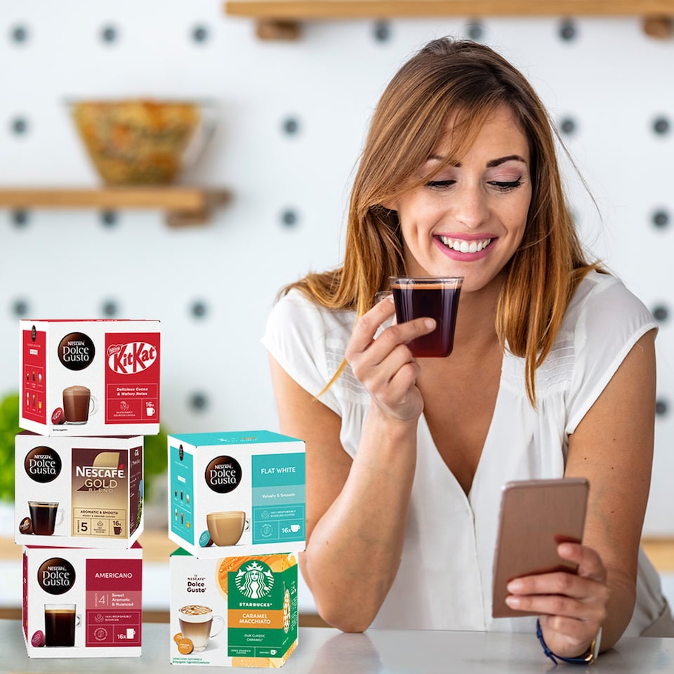 image 1 of Nescafe Dolce Gusto Cappuccino Skinny Coffee Pods x16 160g