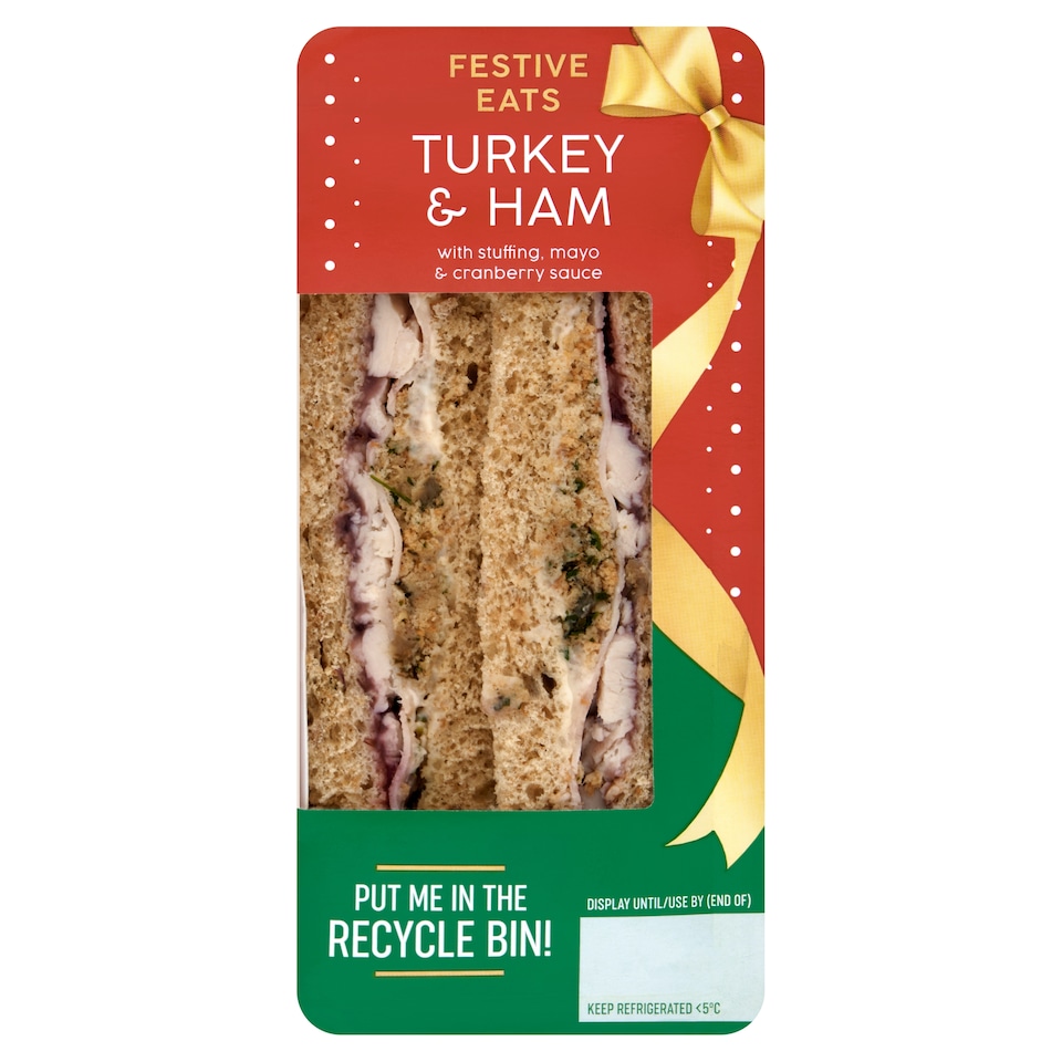 Festive Eats Turkey & Ham Sandwich 180g